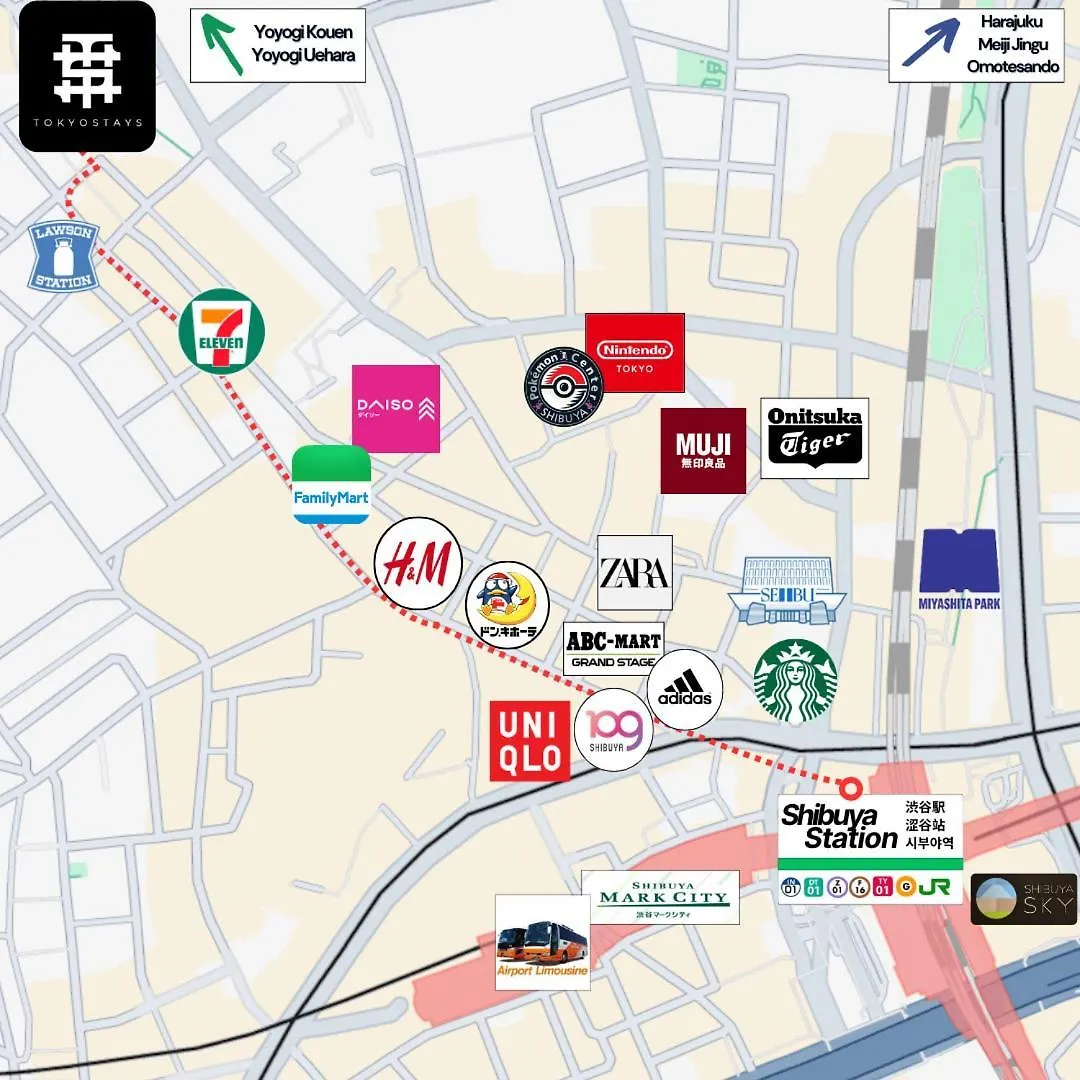 New! Downtown Shibuya Prime Unit, Perfect Location Lägenhet Tokyo prefektur 0*,  Japan